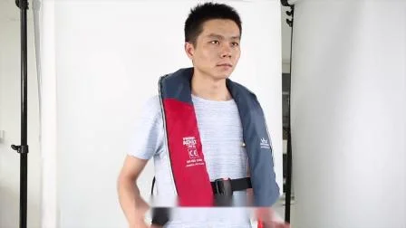 Chaleco salvavidas inflable automático de nailon resistente al agua de buena calidad fabricado en China con una sola cámara de aire